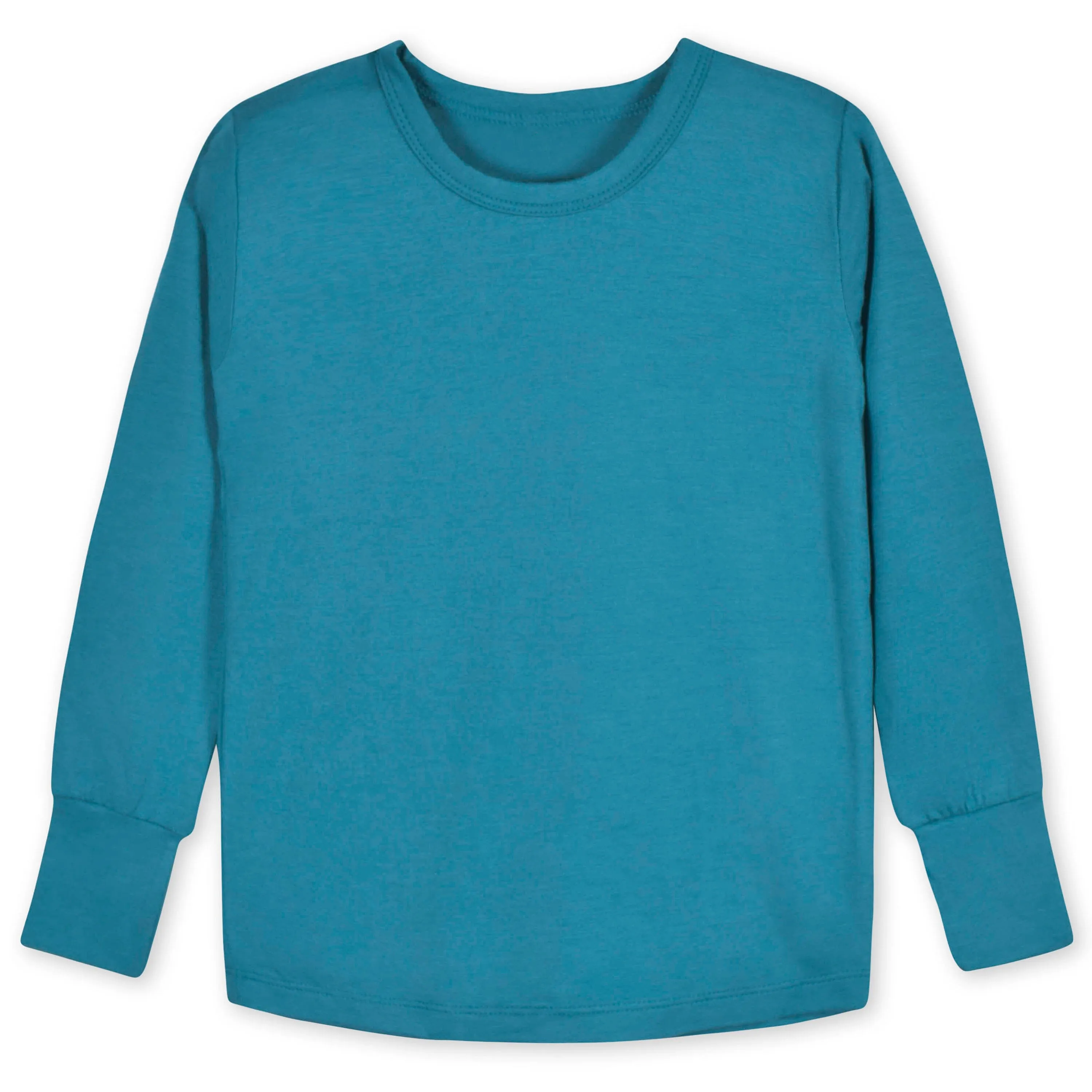 2-Piece Infant & Toddler Ocean Teal Buttery Soft Viscose Made from Eucalyptus Snug Fit Pajamas