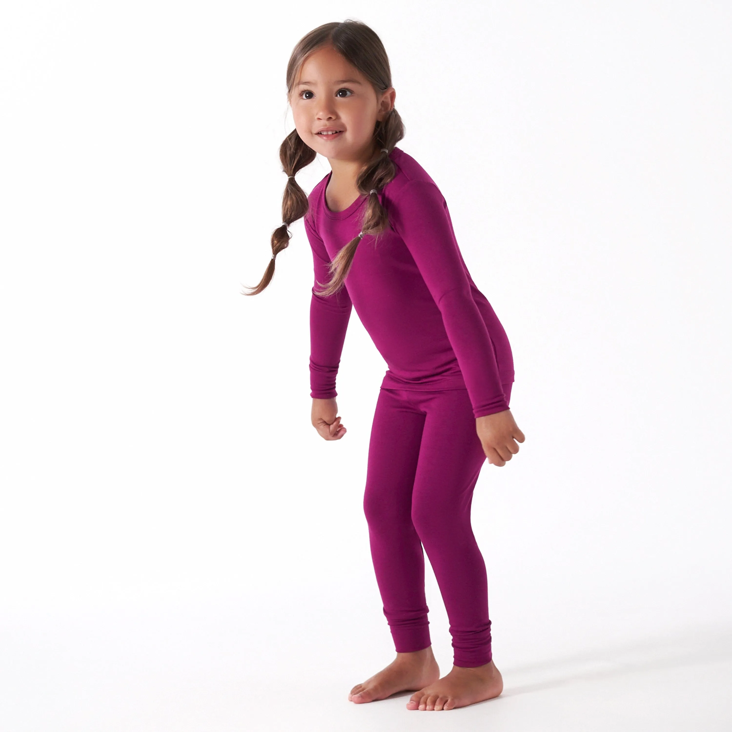 2-Piece Infant & Toddler Raspberry Buttery Soft Viscose Made from Eucalyptus Snug Fit Pajamas