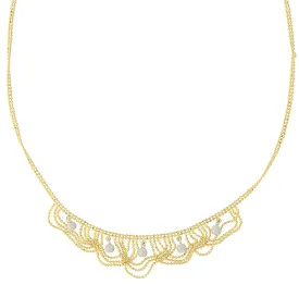 2-Tone Gold Necklace Set