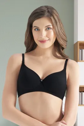 All Day Smooth Comfort Padded & Non-wired Bra - Black