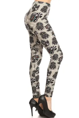 Animal Skeleton Printed Leggings