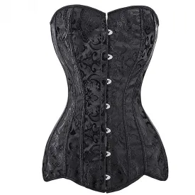 Années 60 Corset Vintage Brocart Fleuri