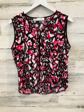 Blouse Sleeveless By Calvin Klein In Red, Size: M