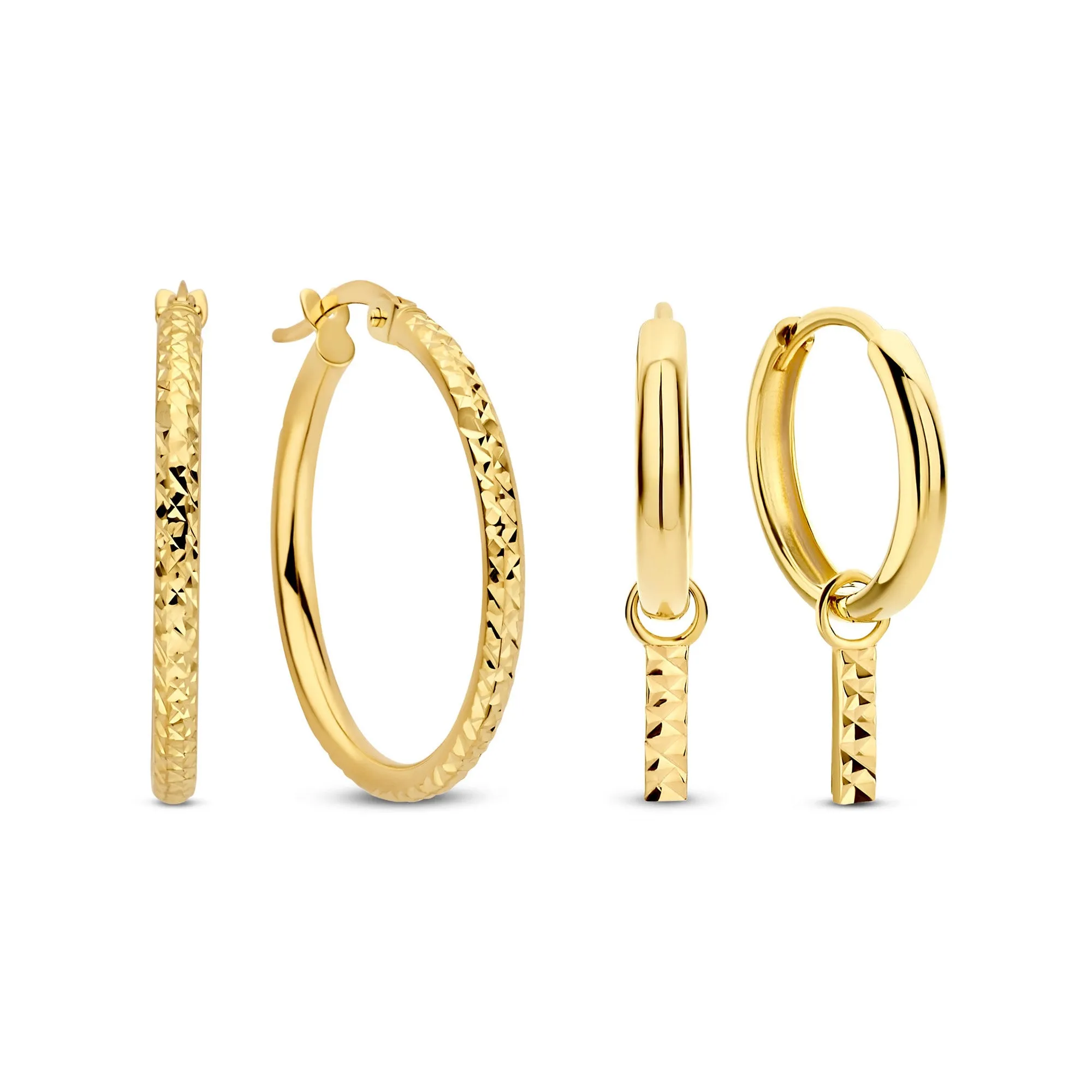 Cadeau d'Isabel 14 karat gold earring set