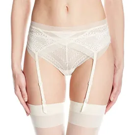 Calvin Klein QF1877 Endless Garter Belt SIZE LARGE Ivory NWT