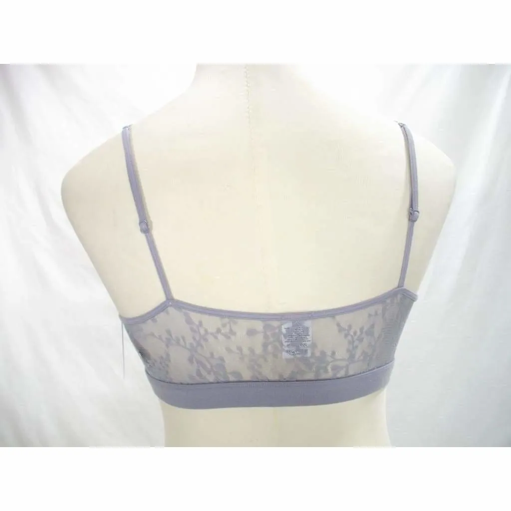 Calvin Klein QF4046 Bare Lace Bralette SIZE SMALL Gray NWT