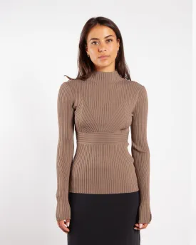 Calvin Klein Sensual Iconic Rib Sweater Cool Earth