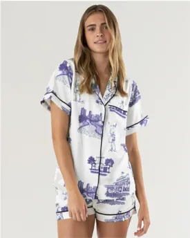 Fort Worth Toile PJ Short Set