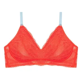 Hey Good Lookin' Pocketed Bra in Mandarin/Sky