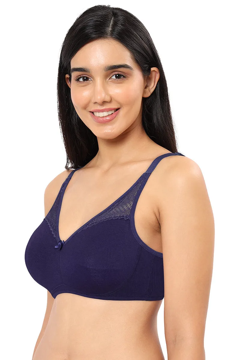 Lace Concealer Non-padded Non-wired Bra - Eclipse