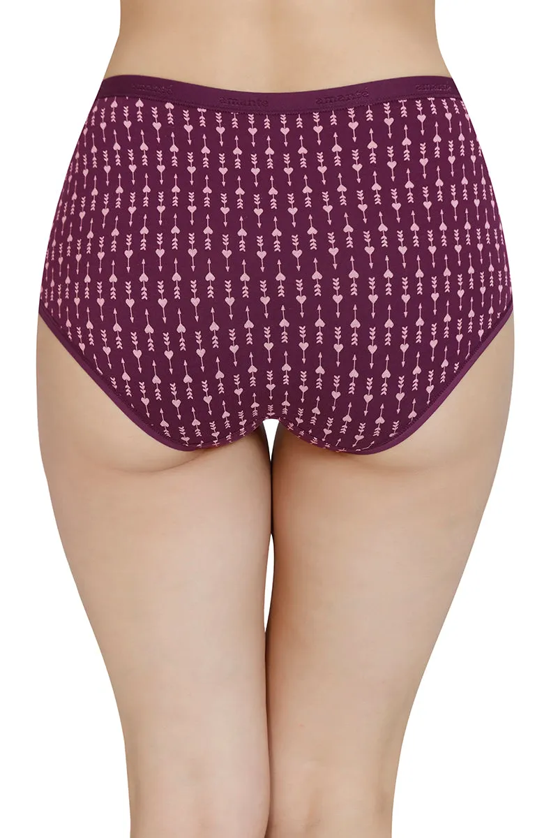 Printed High Rise Full Brief (Pack of 3)