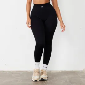 Vanquish Ribbed Seamless Black Legging