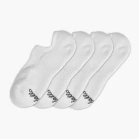 Women's Classic No Show Sock | White 4-Pack