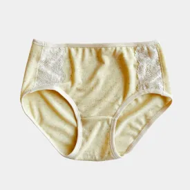 Women's linen underwear brief - butterscotch yellow